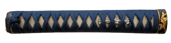 純綿紺色色片摘み巻き