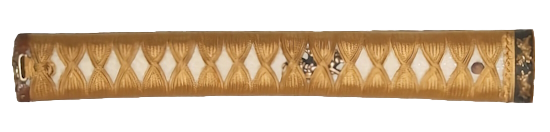 蛇腹糸金茶色組上巻き